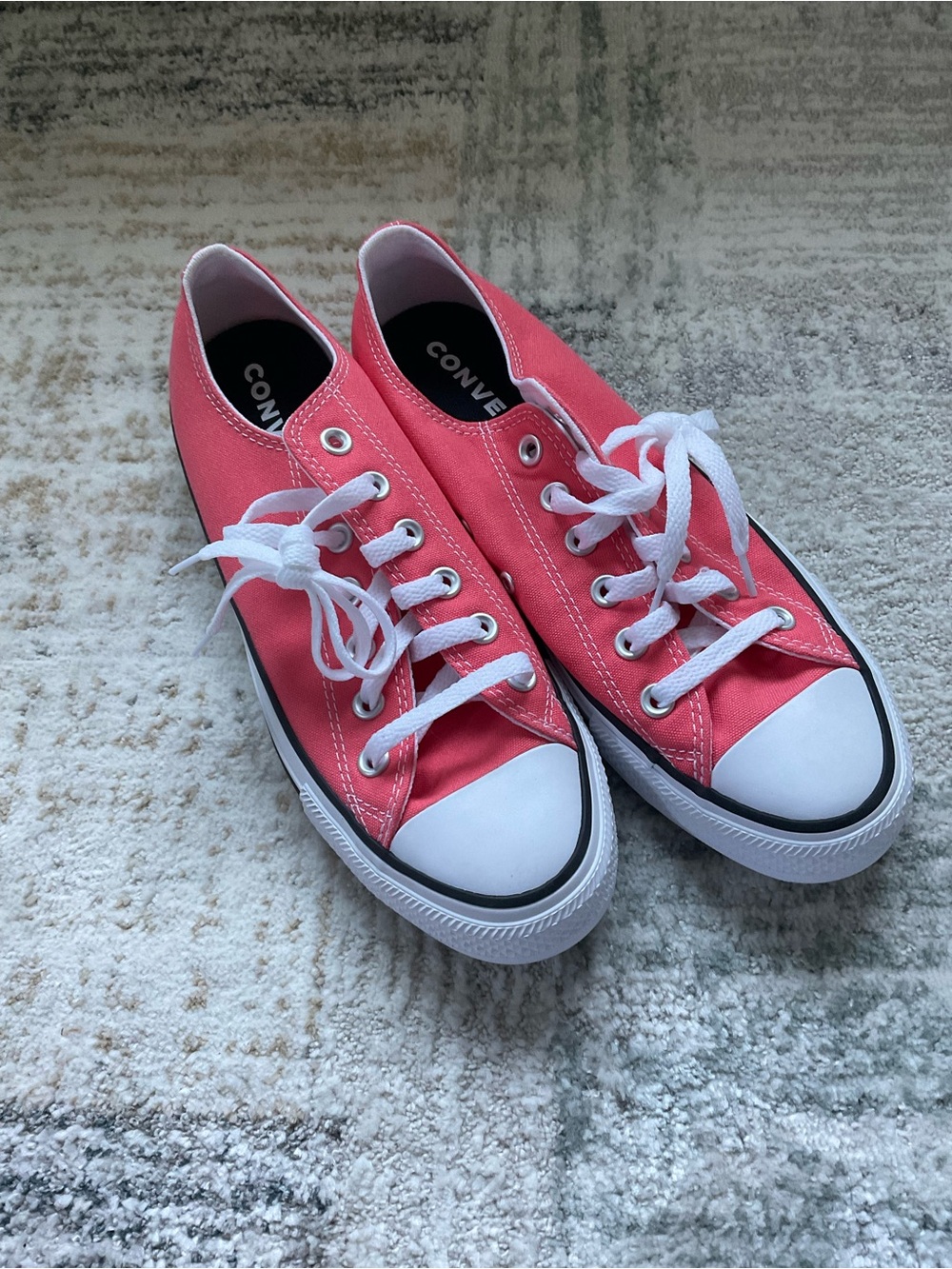 Converse Low Top Sneakers in Coral